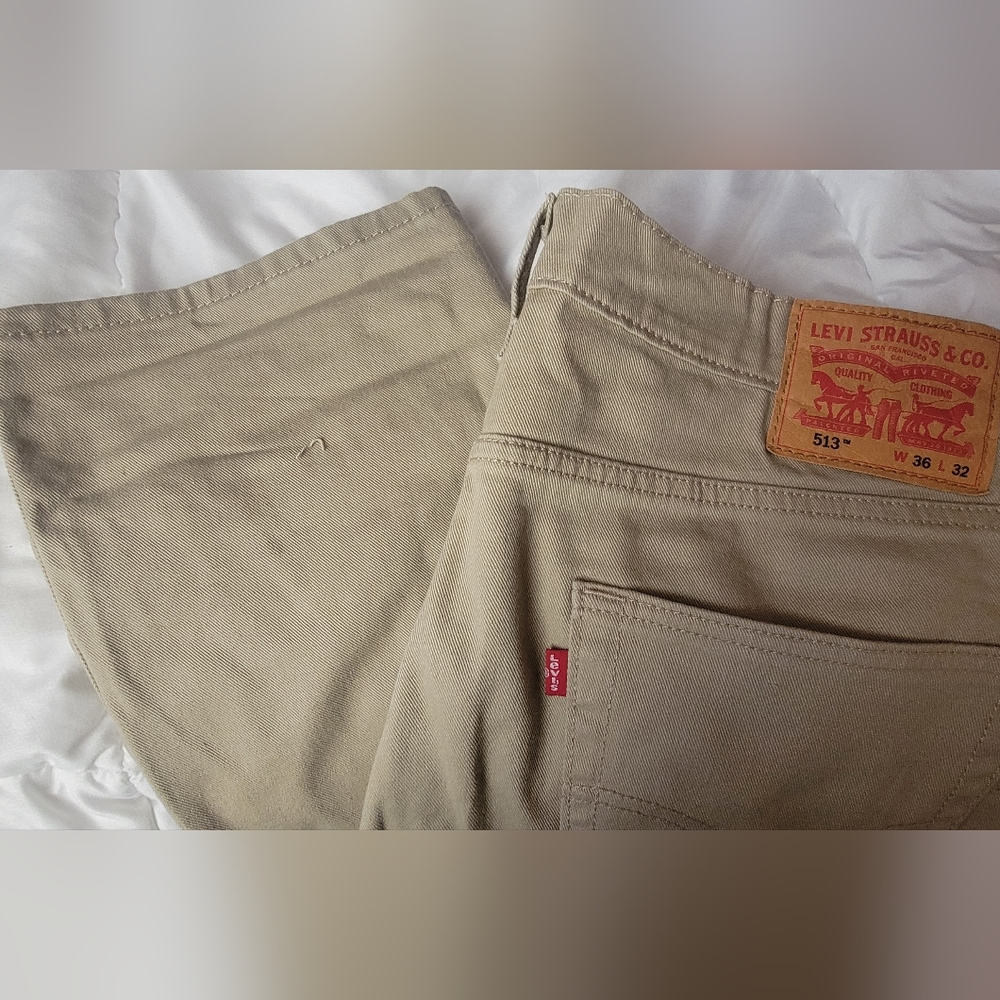 Levi's 513 Men Slim Straight Jeans, W36 L32, Brown